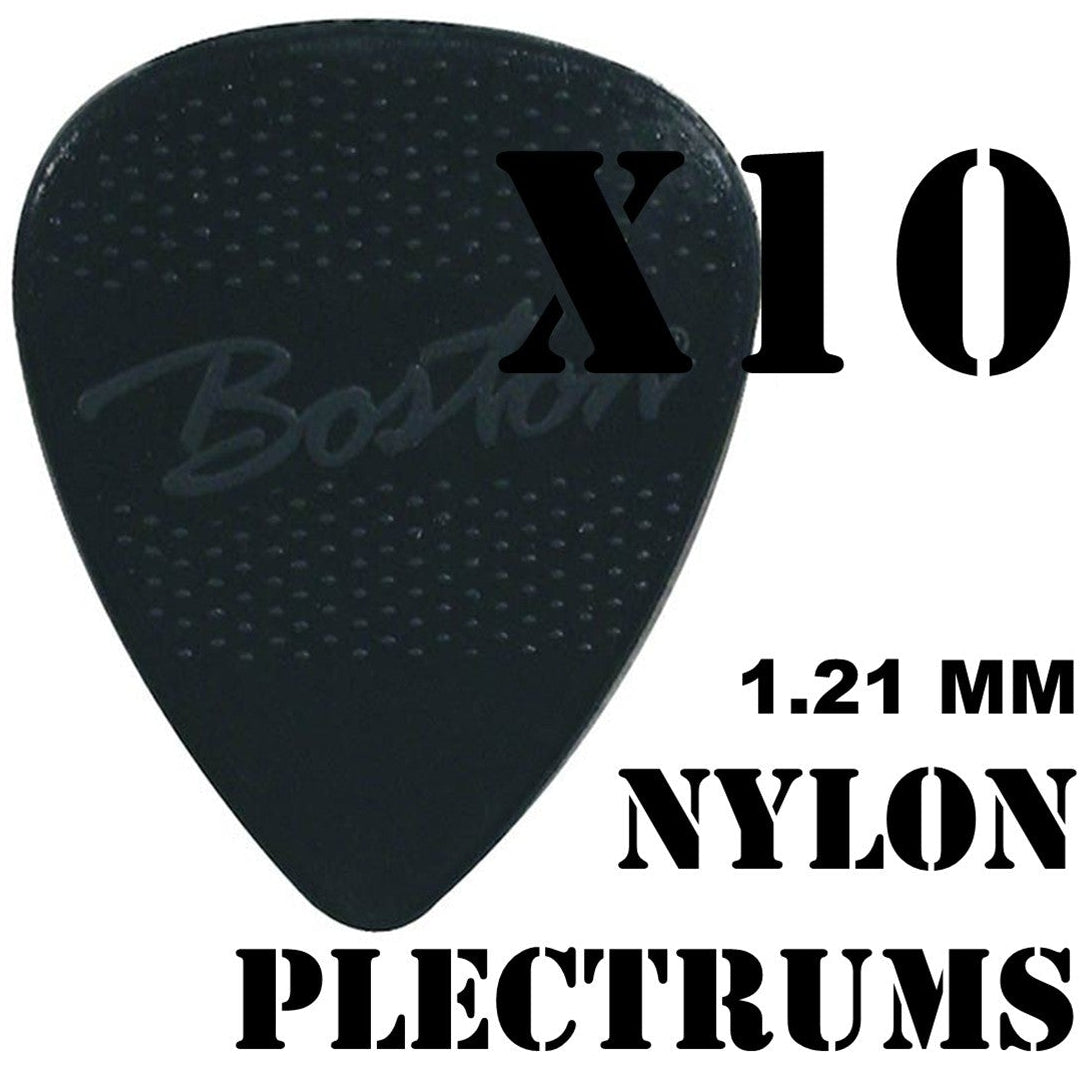 Boston Nylon Teardrop Guitar Plectrums Pack of 12 - 1.21 mm