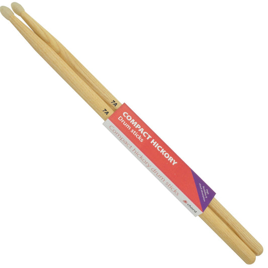Chord Hickory Compact Drumsticks Pair 7A NYLON TIP