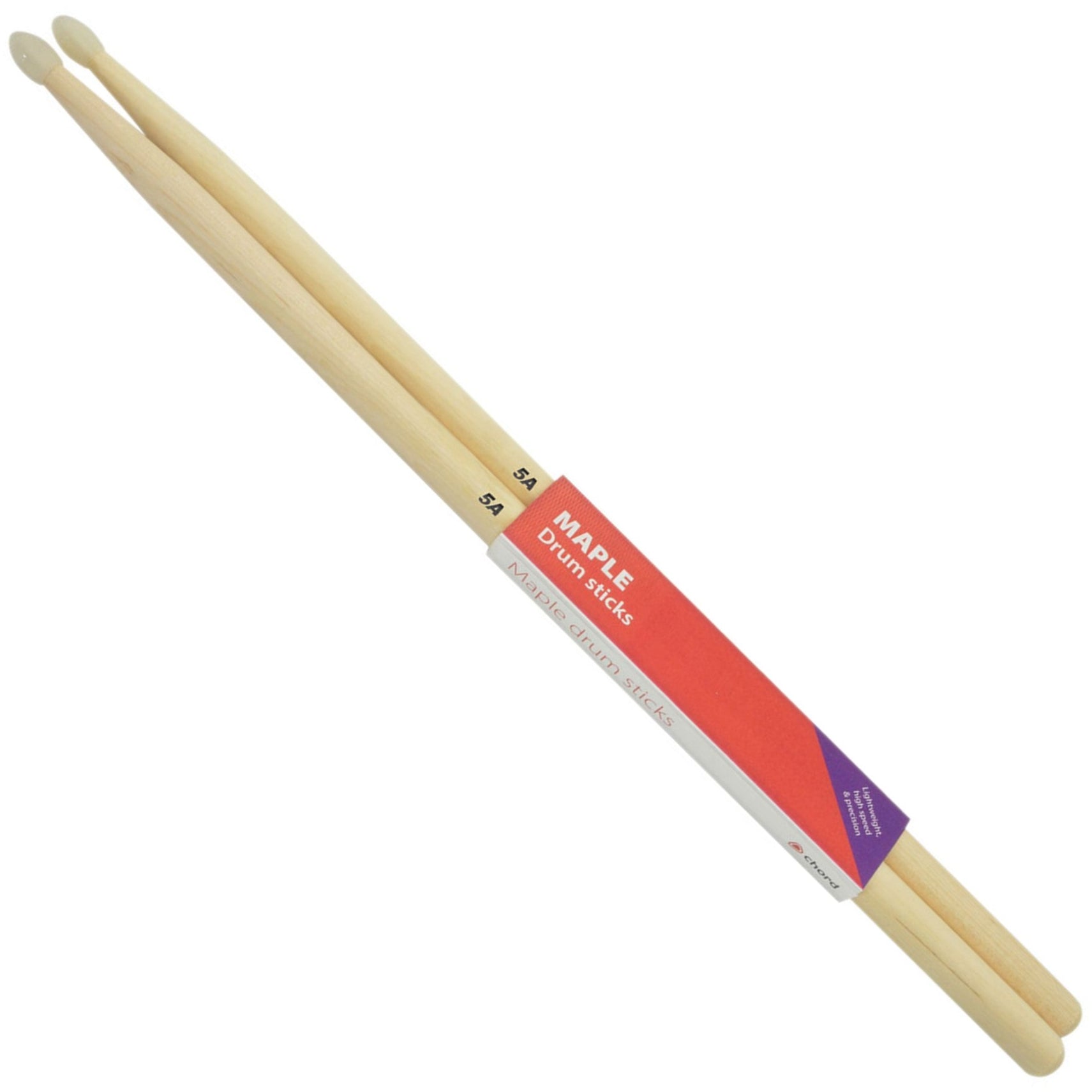Chord Maple Drumsticks 5A NYLON TIP Pair