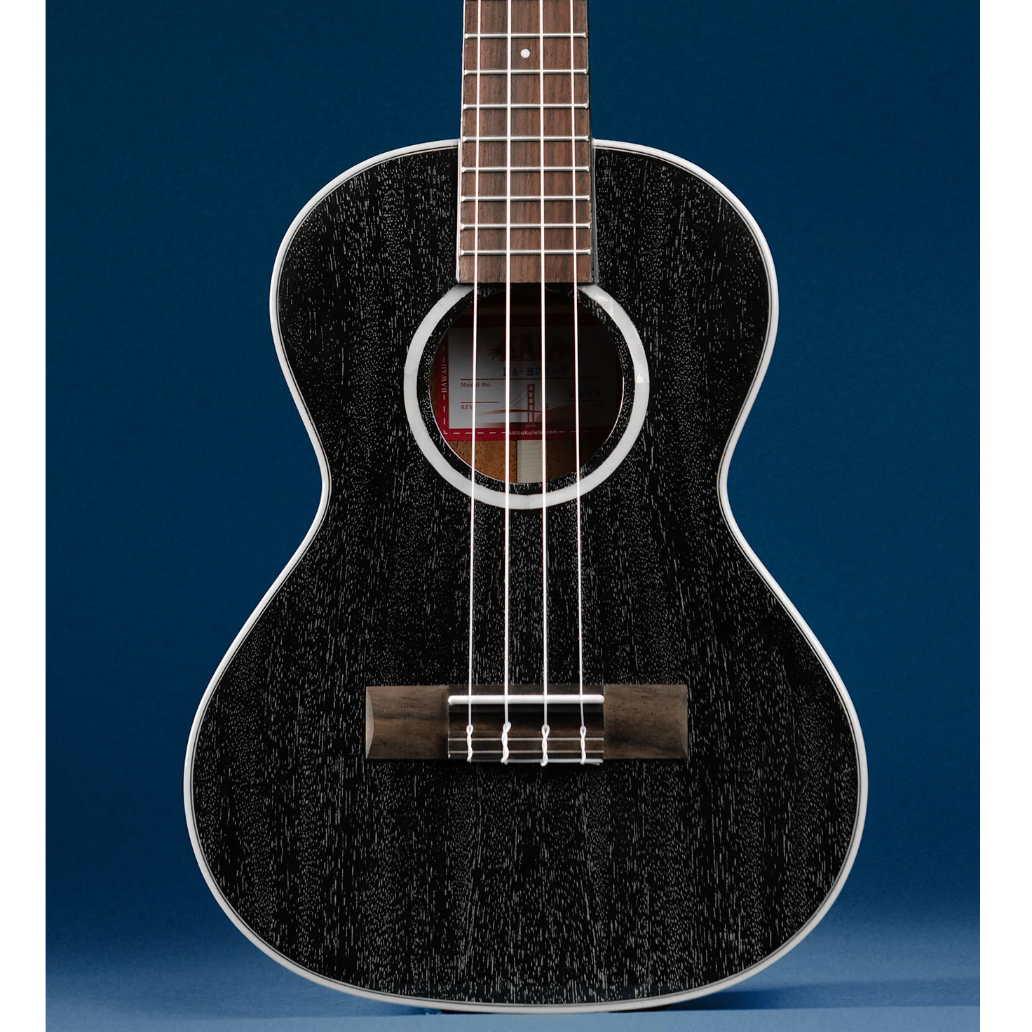Kala Brand All Solid Salt & Pepper Doghair Mahogany Tenor Ukulele