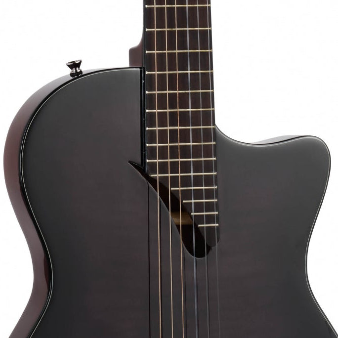 Tanglewood Thinline Electro Acoustic Classical Guitar - Black EMDC8BK