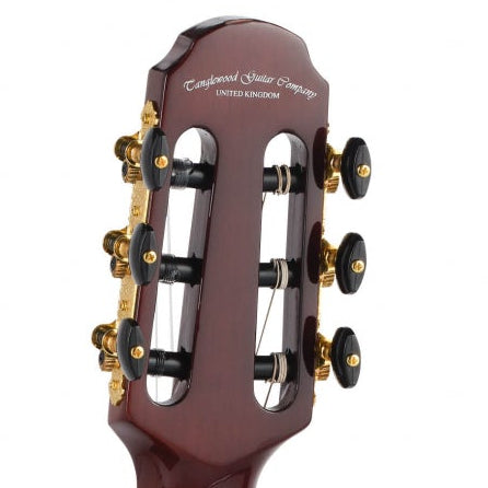 Tanglewood Thinline Electro Acoustic Classical Guitar - Black EMDC8BK