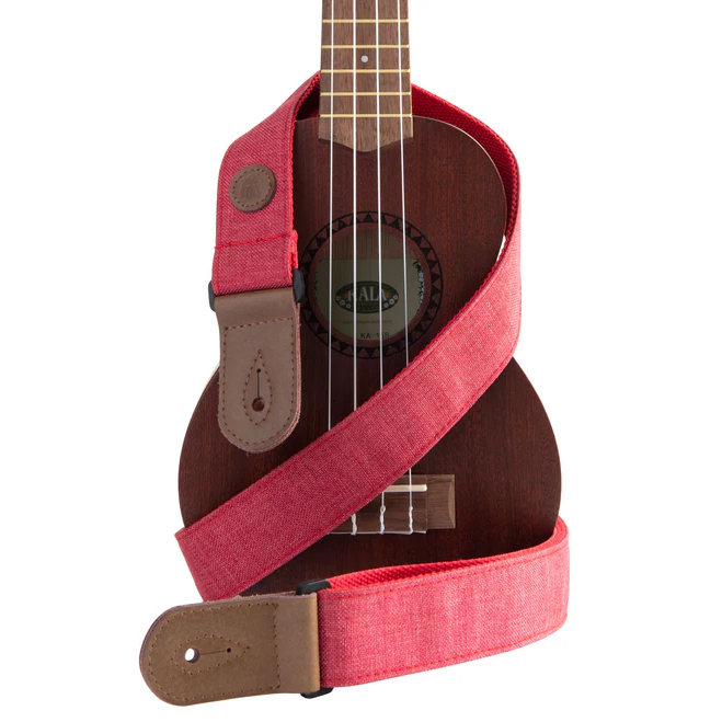 Kala Brand Sonoma Coast Deluxe Ukulele Strap - Red