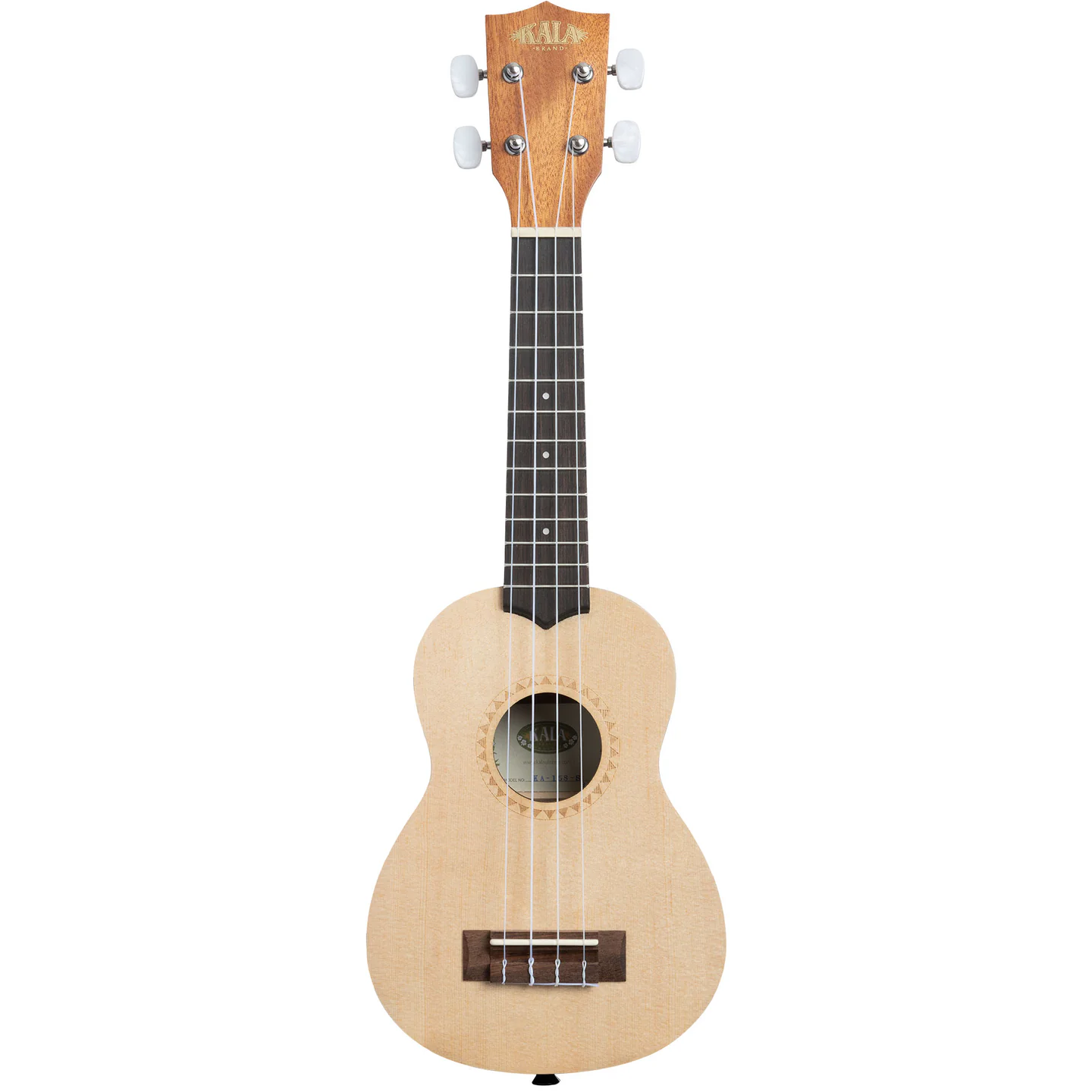 Kala Brand Satin Spruce Top Mahogany Soprano Ukulele KA-15S-S
