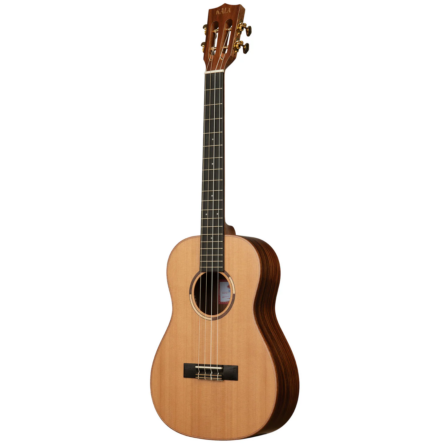 Kala Brand All Solid Cedar Top Pau Ferro Baritone Ukulele