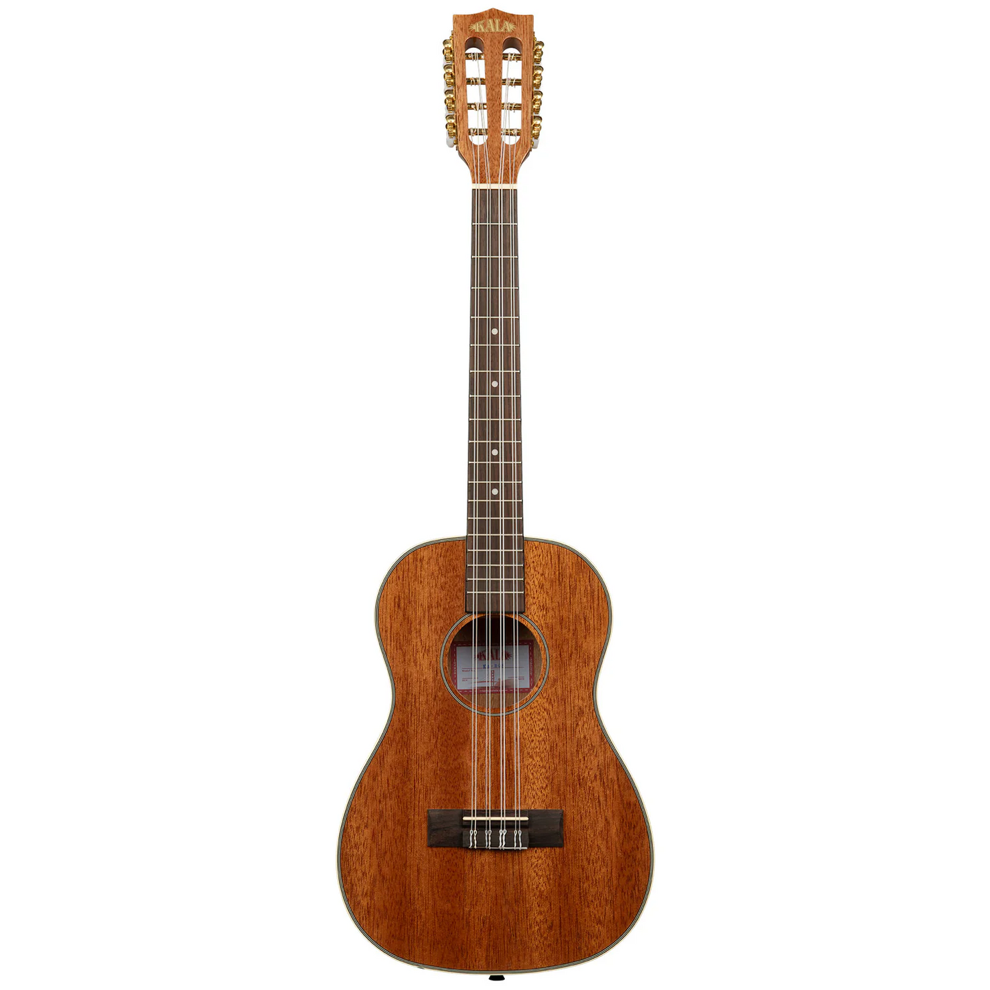 Kala Brand Gloss Mahogany Baritone 8-String Ukulele KA-BG8