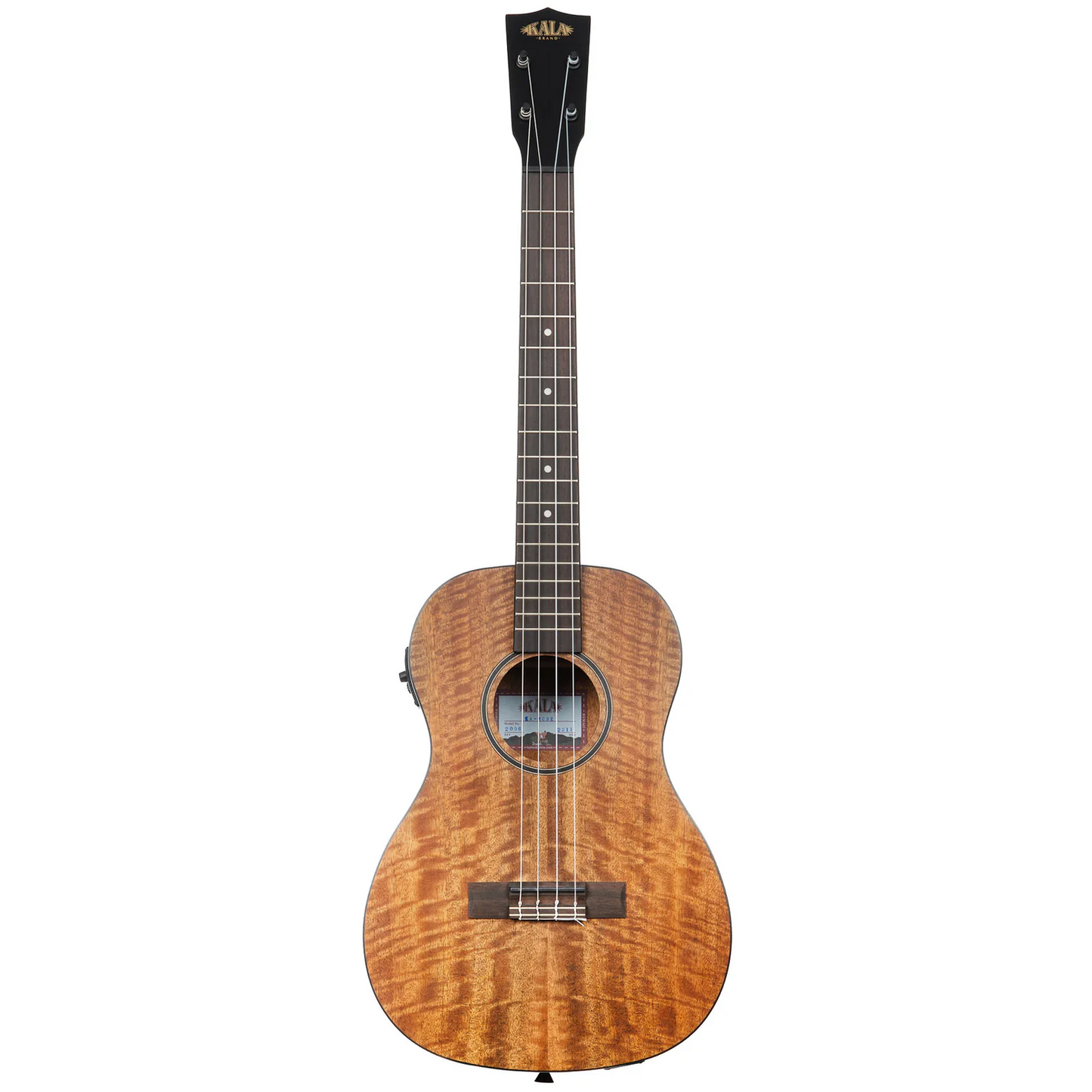 Kala Brand Curly Mango Electro Baritone Ukulele KA-CM-BE