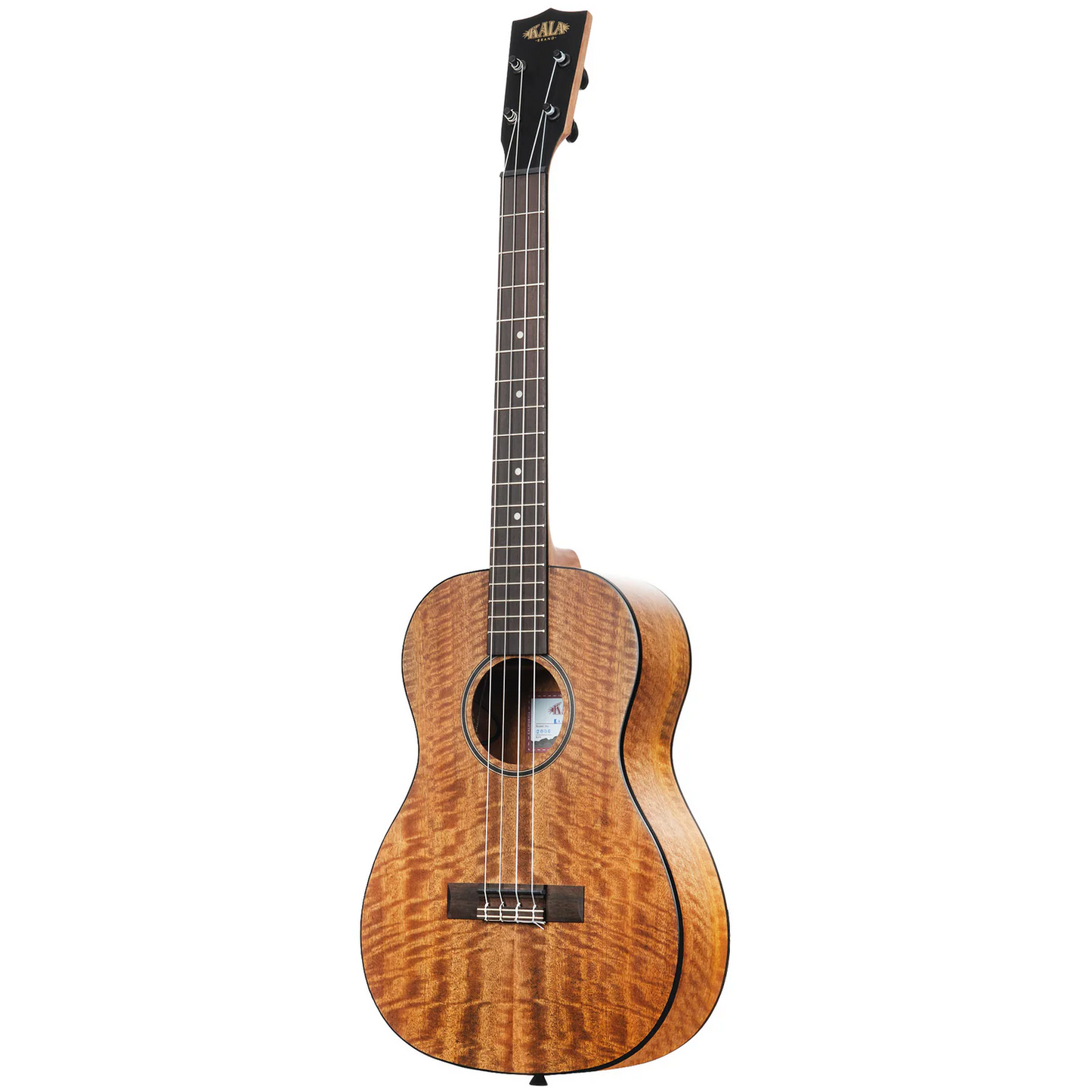 Kala Brand Curly Mango Electro Baritone Ukulele KA-CM-BE