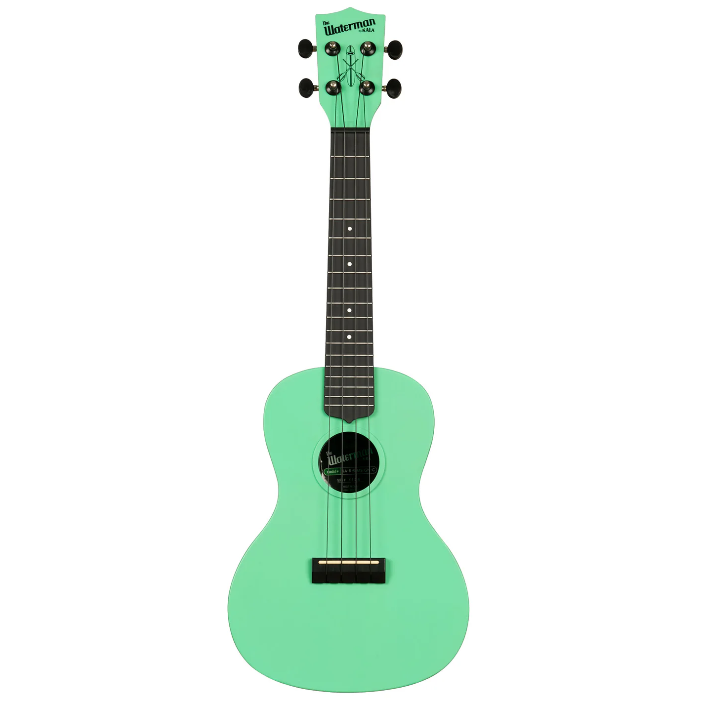 Kala Waterman Concert Ukulele - Sea Foam Green
