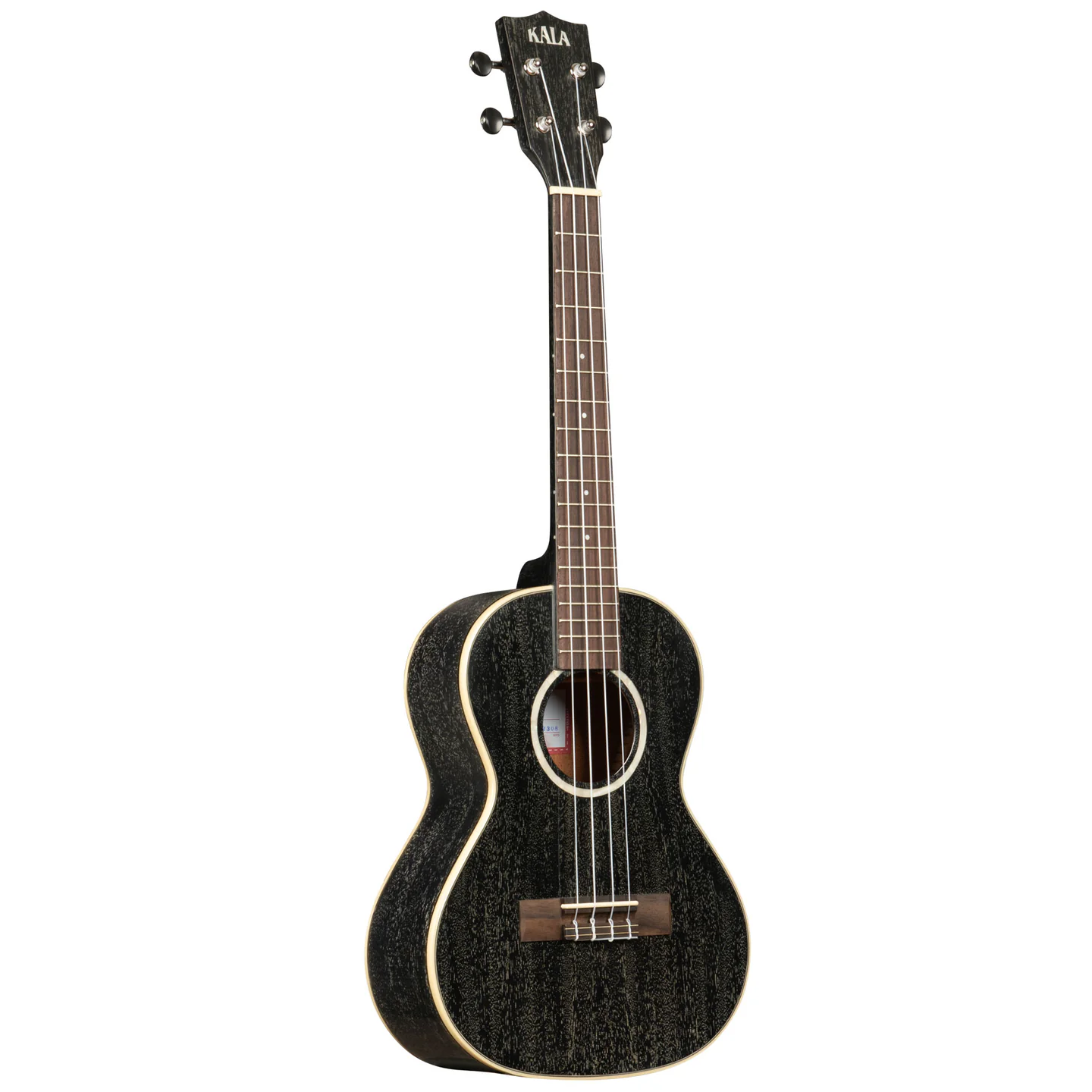 Kala Brand All Solid Salt & Pepper Doghair Mahogany Tenor Ukulele