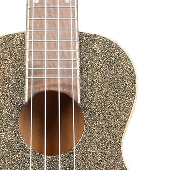 Kala Brand Star Dust Gold Sparkle Concert Ukulele - KA-SPRK-GOLD