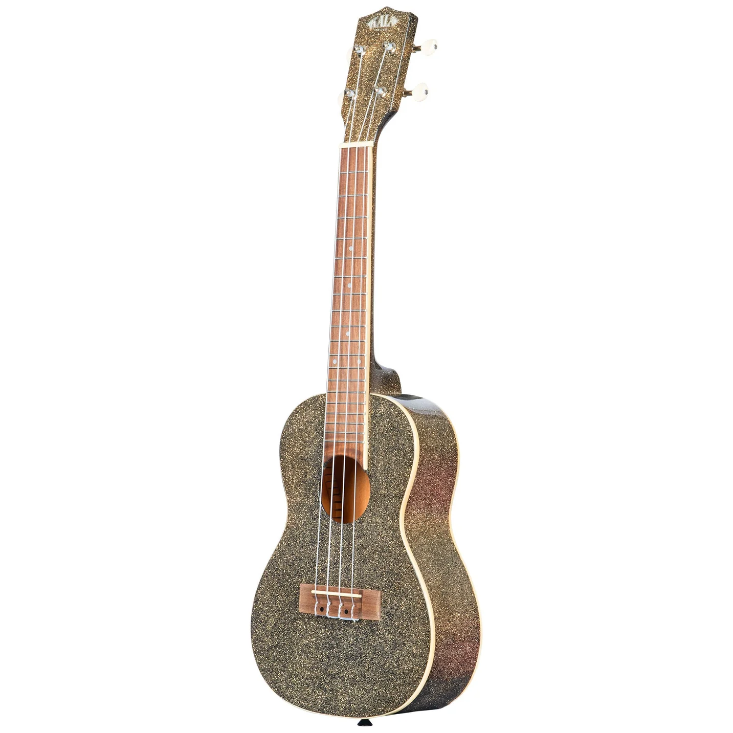 Kala Brand Star Dust Gold Sparkle Concert Ukulele KA-SPRK-GOLD