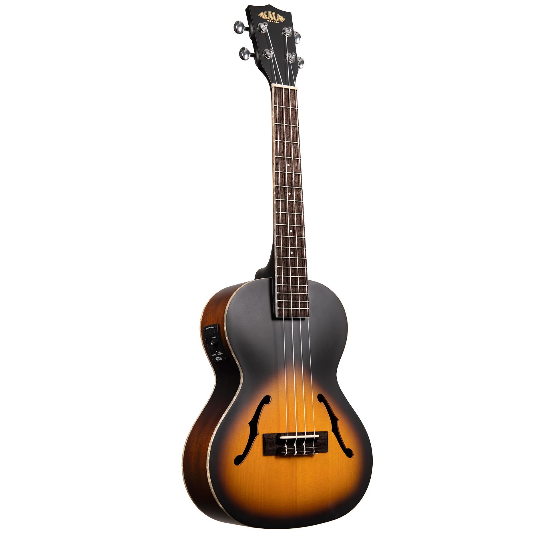 Kala Brand Archtop Sunburst Tenor Electro Ukulele KA-JTE/2TS