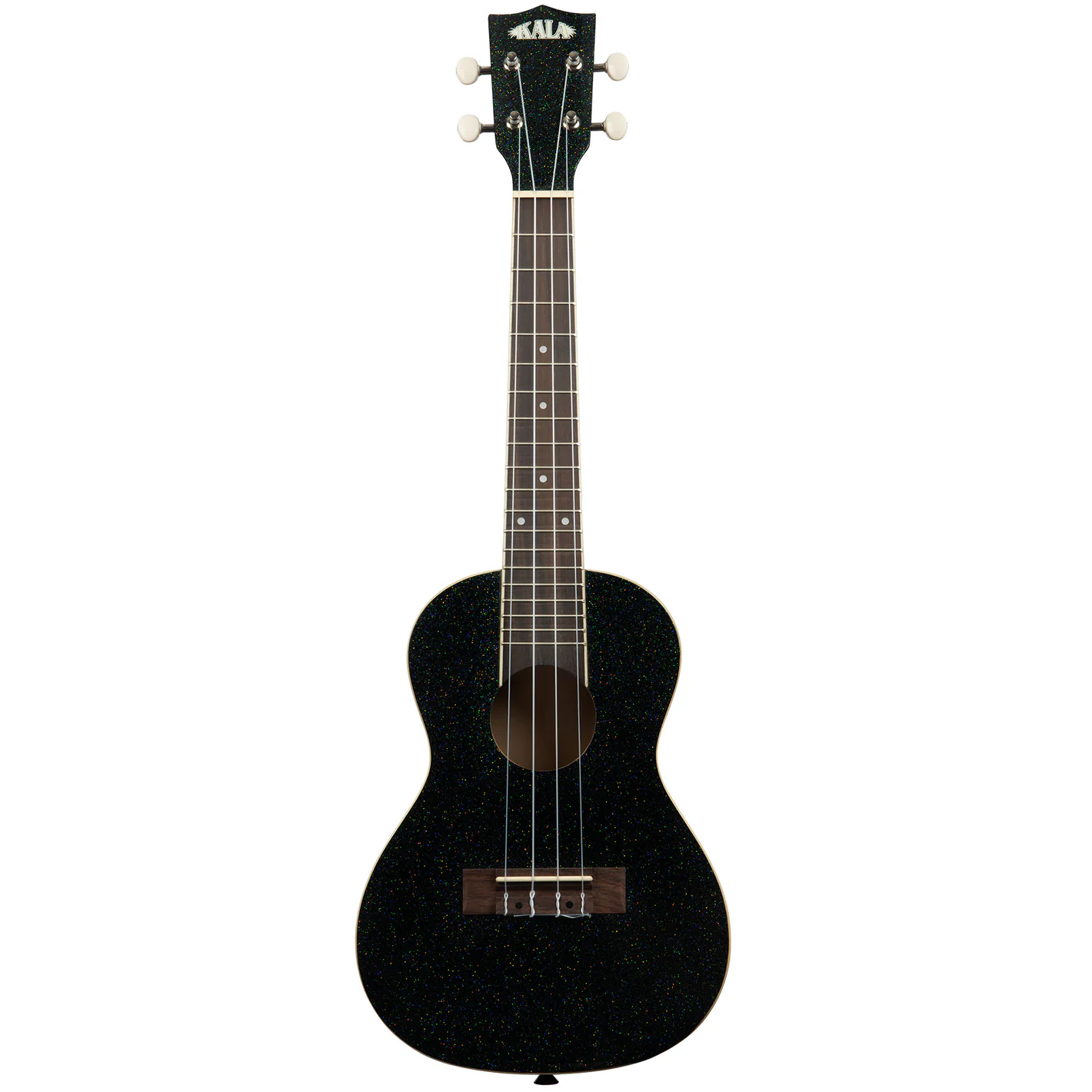 Kala Brand Galaxy Black Sparkle Concert Ukulele