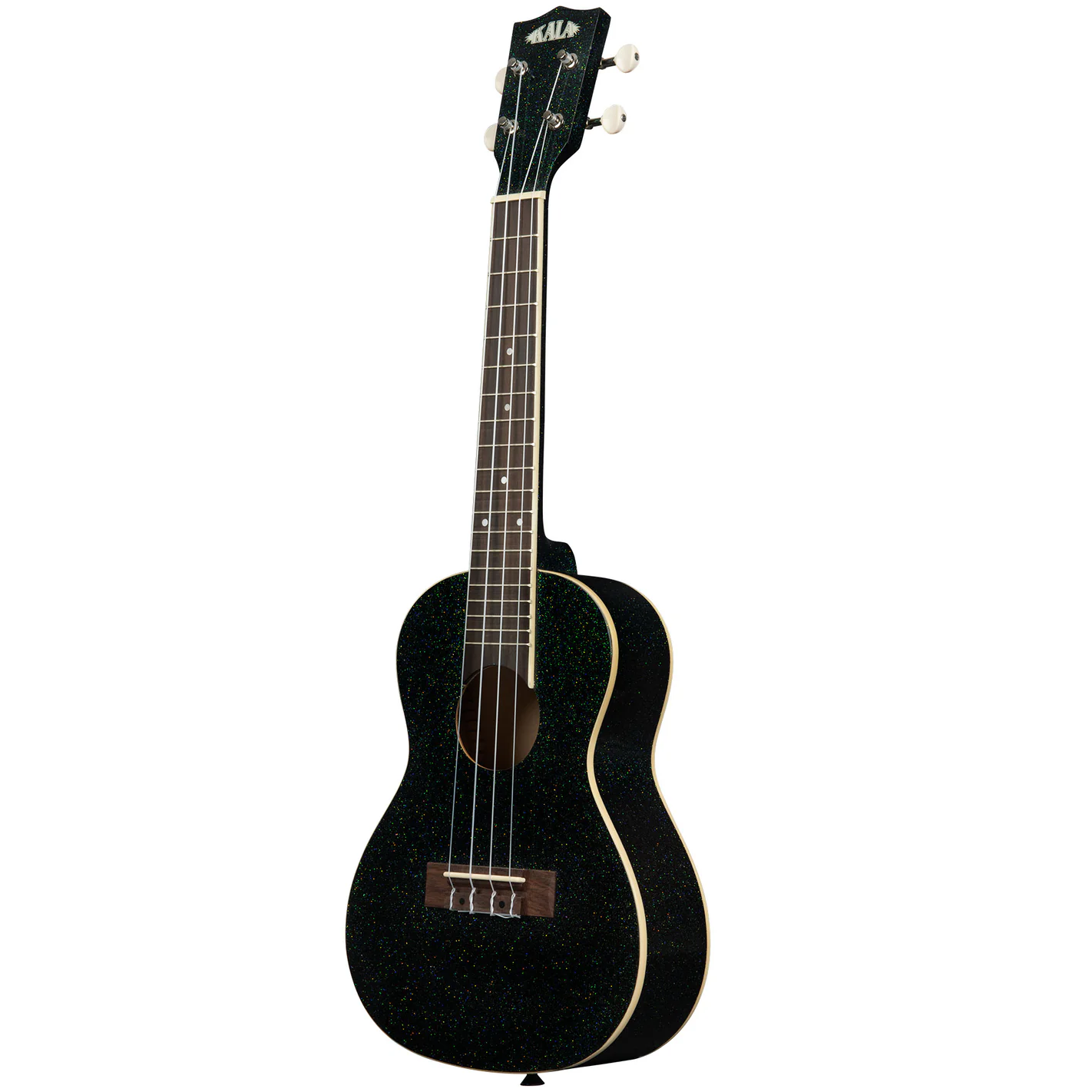 Kala Brand Galaxy Black Sparkle Concert Ukulele