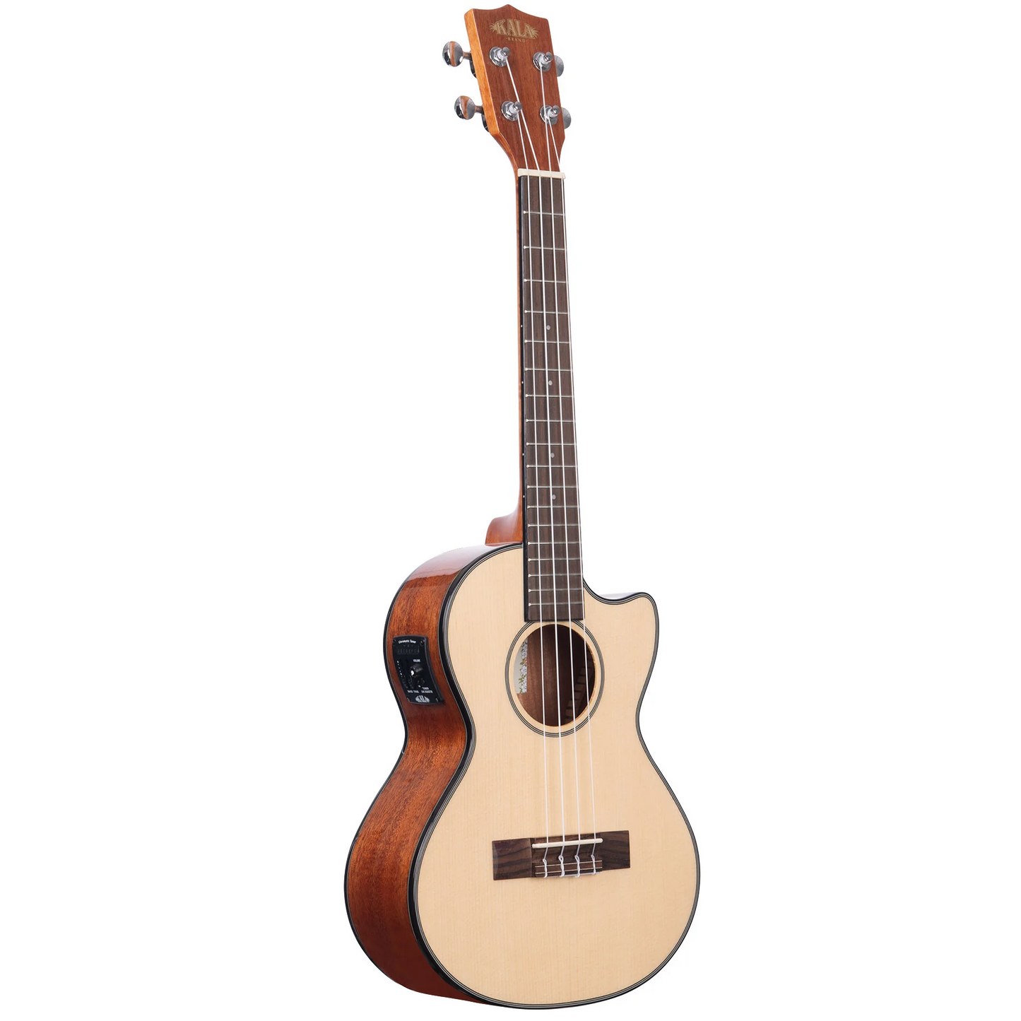Kala Solid Spruce & Mahogany Tenor Electro Ukulele With Cutaway & EQ