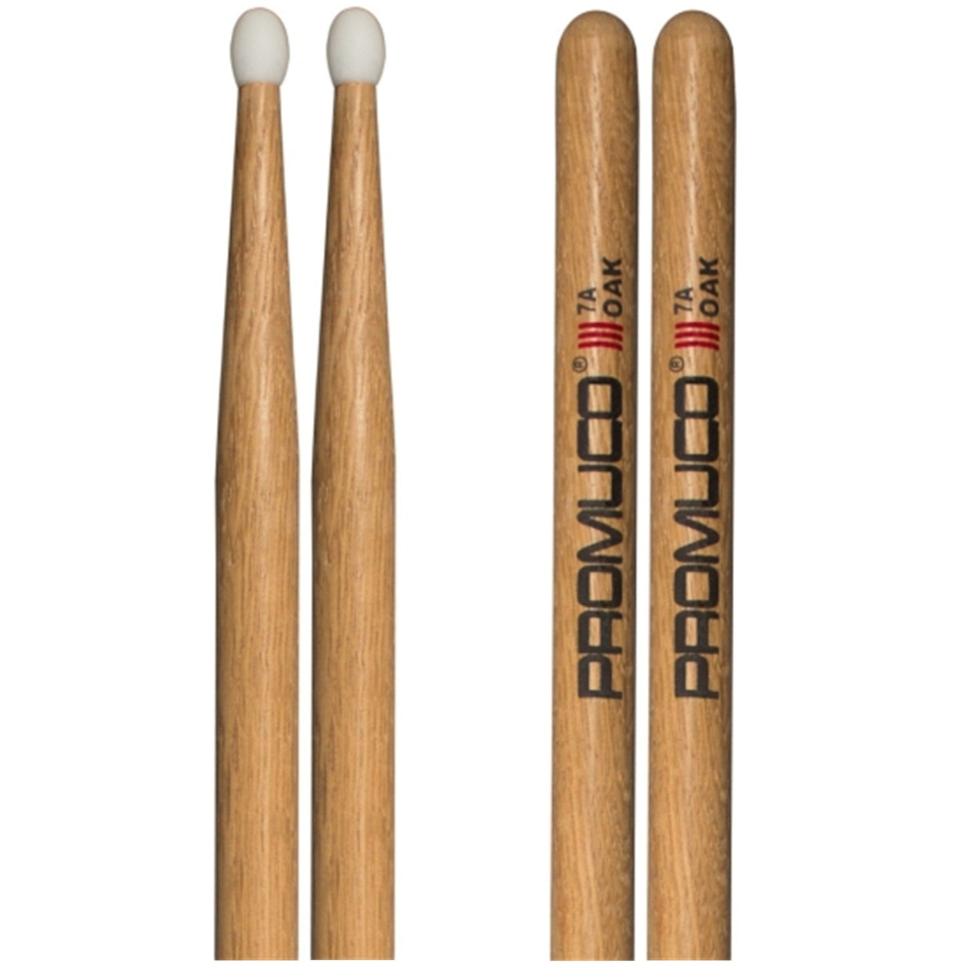 Promuco Oak Drumsticks 7A Nylon Tip Pair