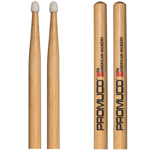 Promuco American Hickory Drumsticks 5A Nylon Tip Pair