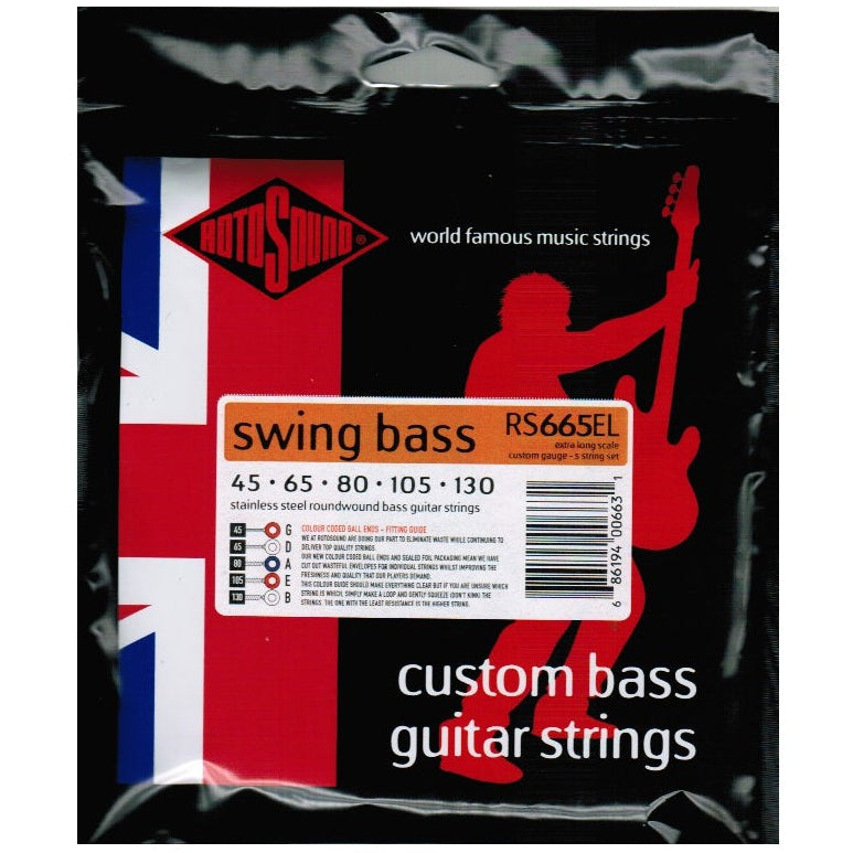 Rotosound Swing Bass 5 String Bass Guitar String Set RS665EL