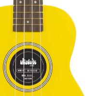 Kala Brand Ukadelic Soprano Ukulele & Bag Taxi Cab Yellow