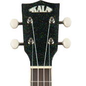 Kala Brand Black Galaxy Sparkle Concert Ukulele KA-SPRK-BLACK