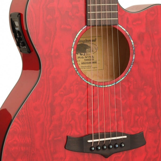 Tanglewood Electro Acoustic Guitar Super Folk - Red TA4CERD