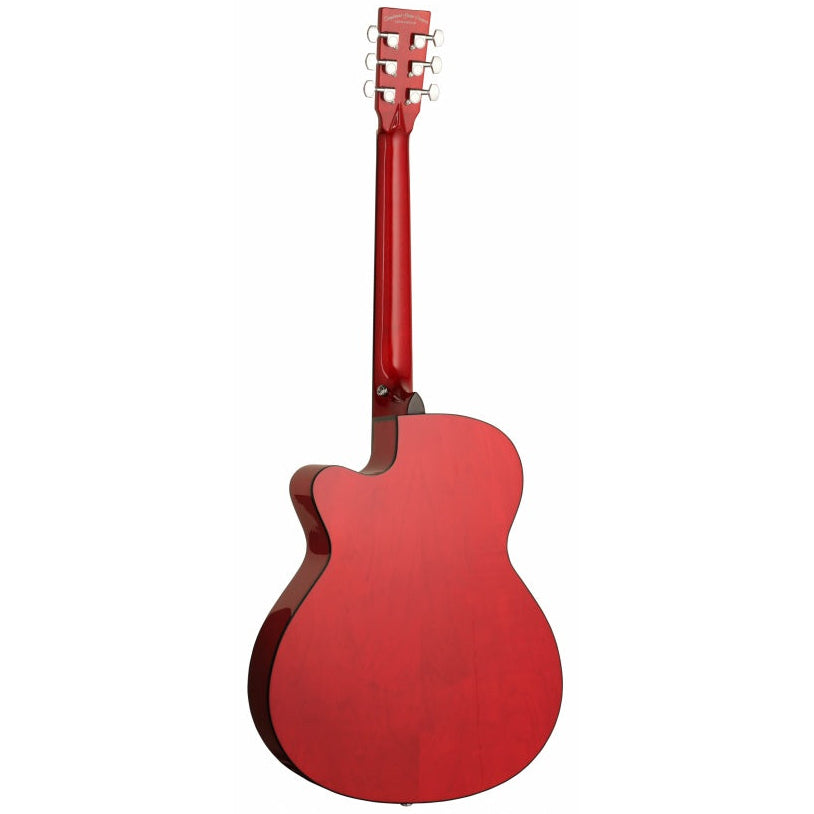 Tanglewood Electro Acoustic Guitar Super Folk - Red TA4CERD