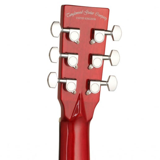 Tanglewood Electro Acoustic Guitar Super Folk - Red TA4CERD