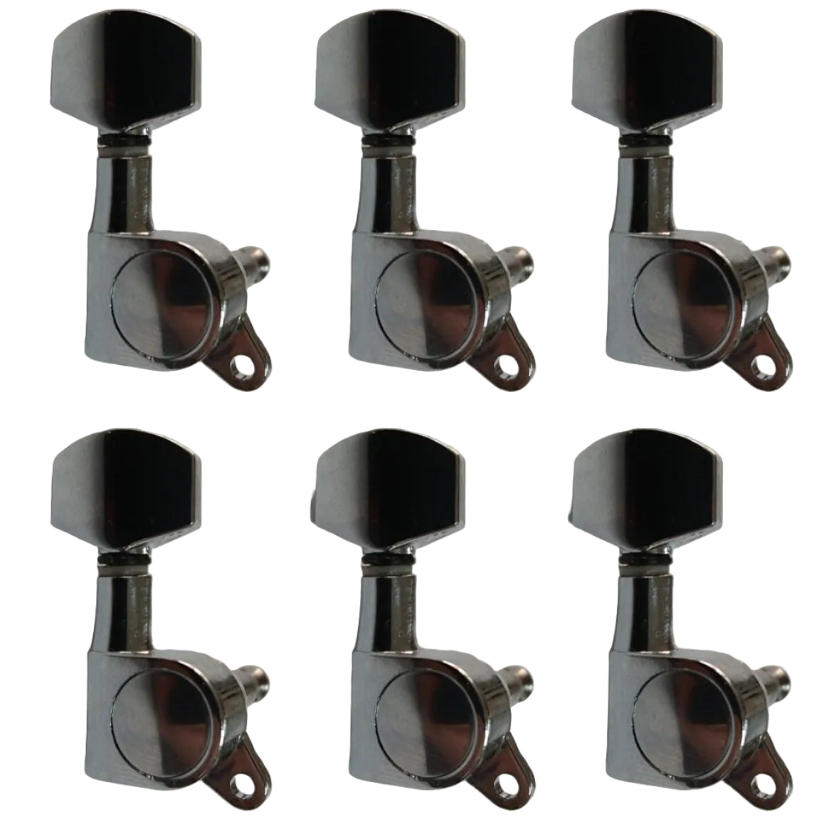 TGI Guitar Machine Tuning Head Set Electric 6 A Side Chrome M6 Style