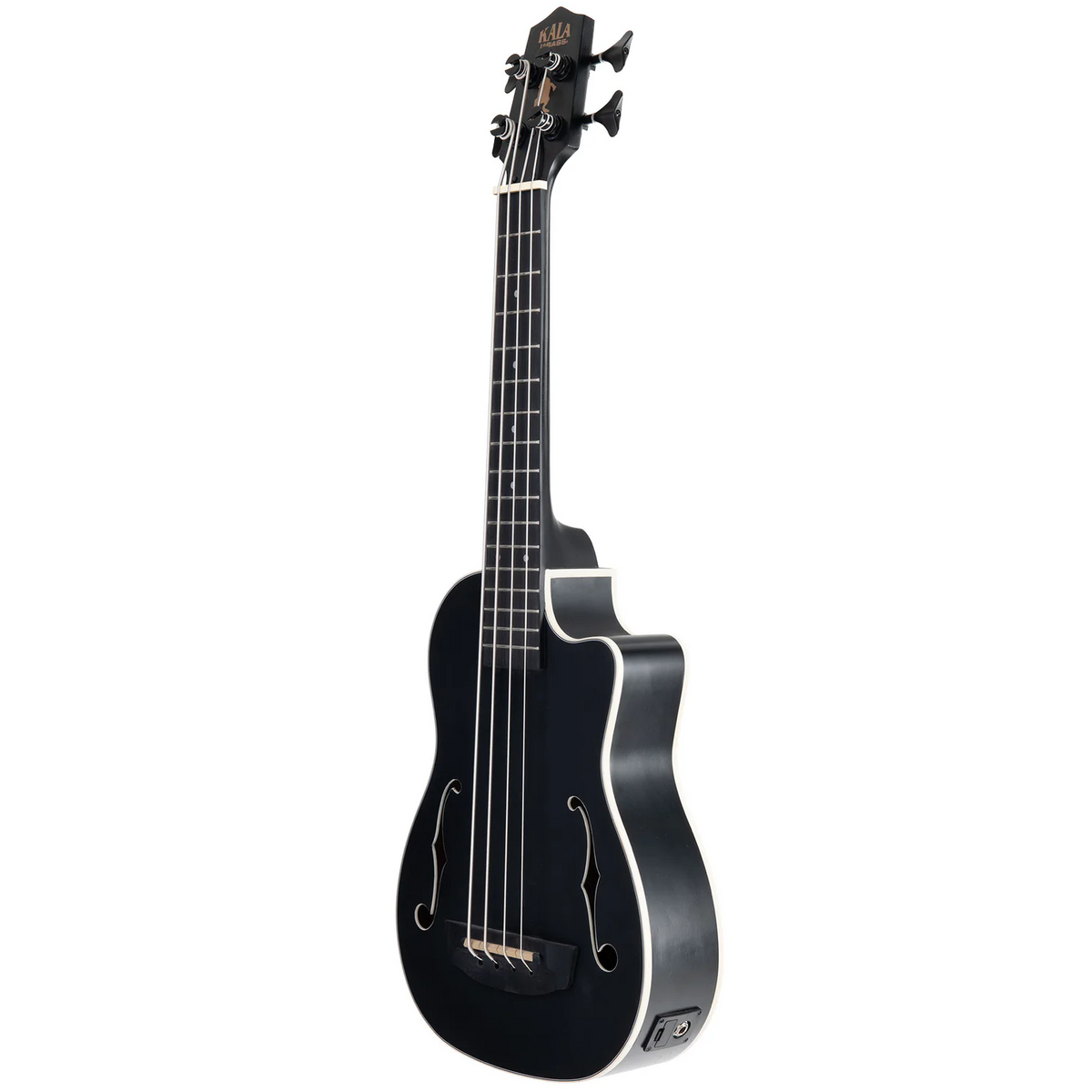 Kala Brand Black Journeyman Mahogany Acoustic-Electric U•BASS with F-Holes