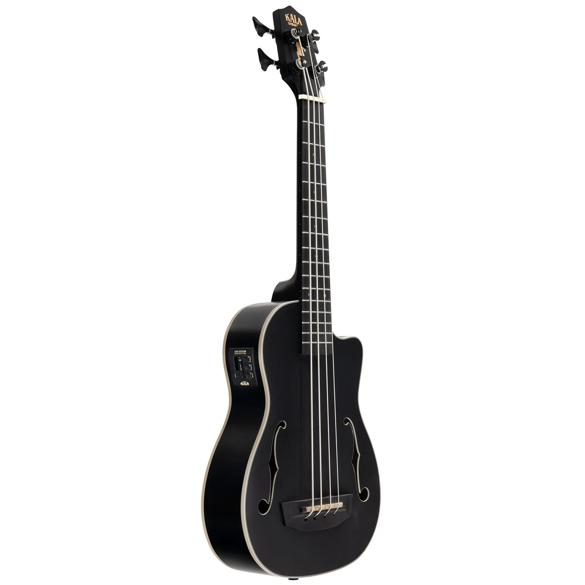 Kala Brand Black Journeyman Mahogany Acoustic-Electric U•BASS with F-Holes