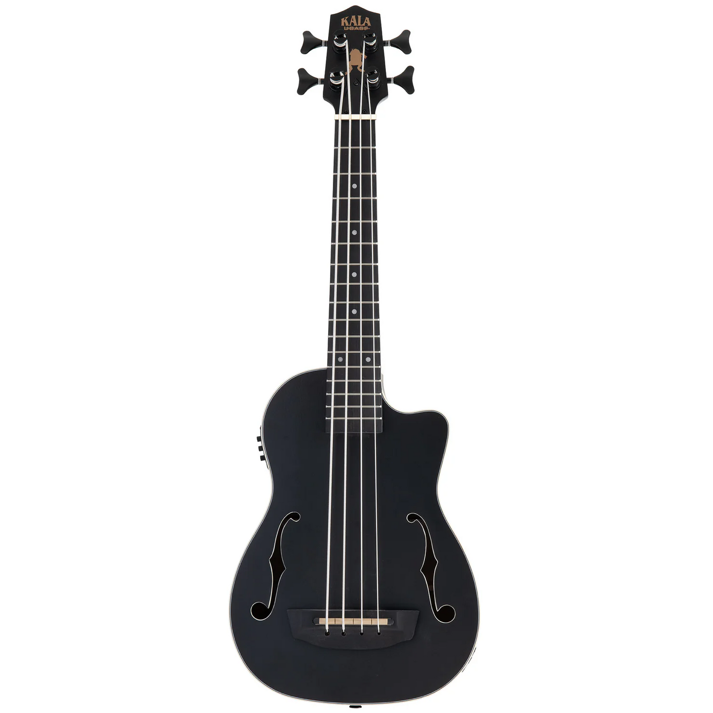 Kala Brand Black Journeyman Mahogany Acoustic-Electric U•BASS with F-Holes