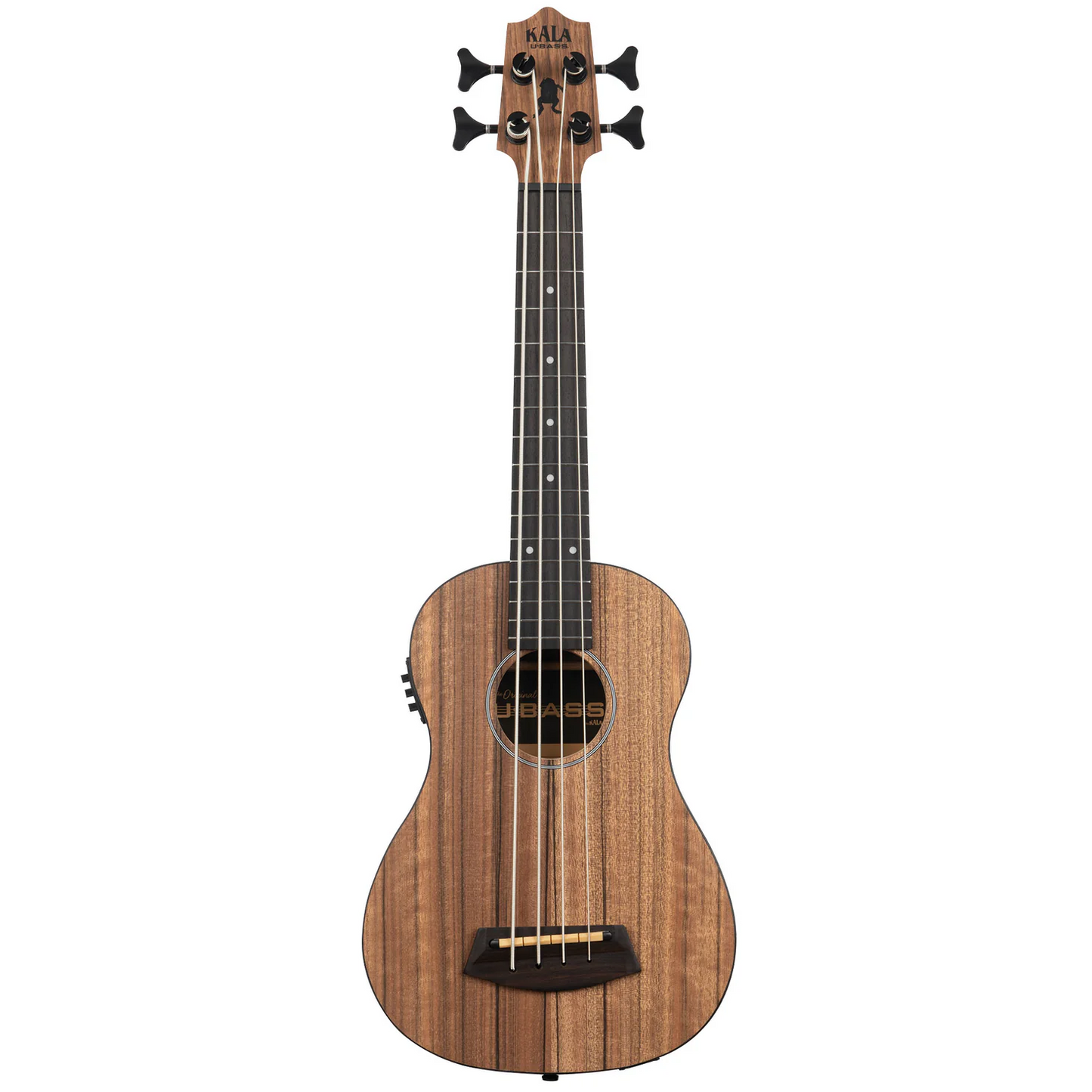 Kala Pacific Walnut Acoustic-Electric Fretted U•BASS Ukulele & Bag