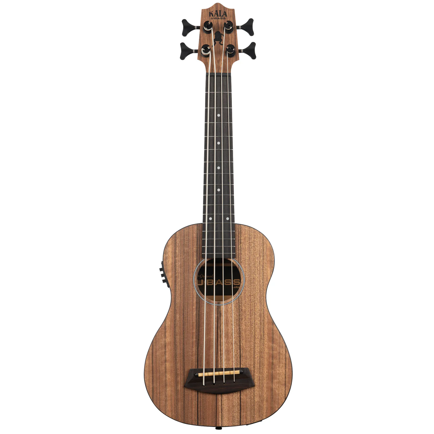 Kala Pacific Walnut Acoustic-Electric Fretted U•BASS Ukulele & Bag