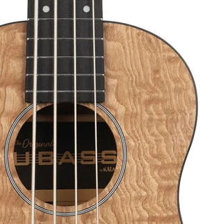 Kala Brand Quilted Ash Acoustic Electric Fretted U•BASS Ukulele