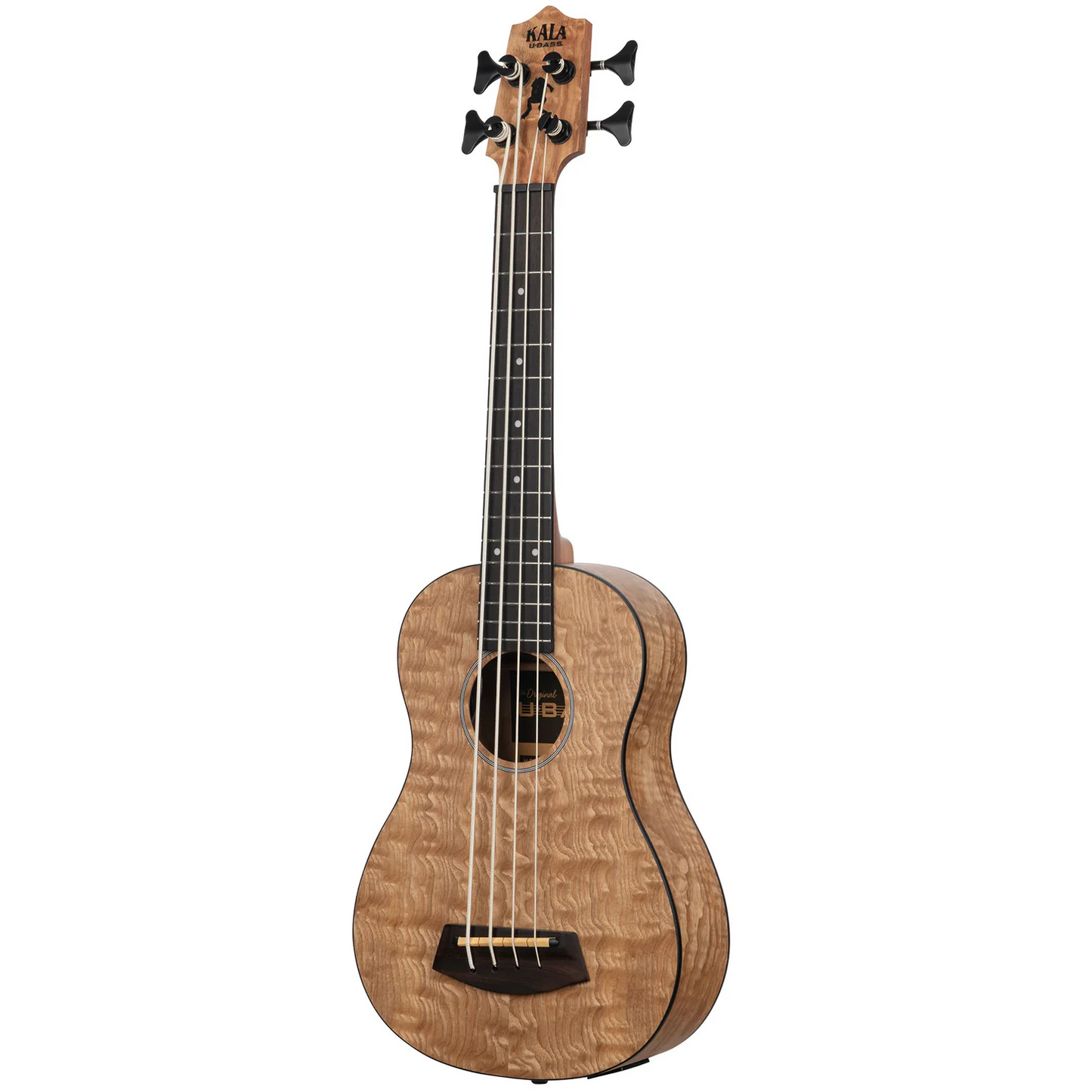 Kala Brand Quilted Ash Acoustic Electric Fretted U•BASS Ukulele