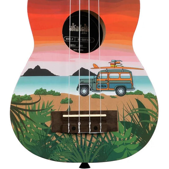 Kala Brand Surfari Ukadelic Soprano Ukulele UK-SURFARI