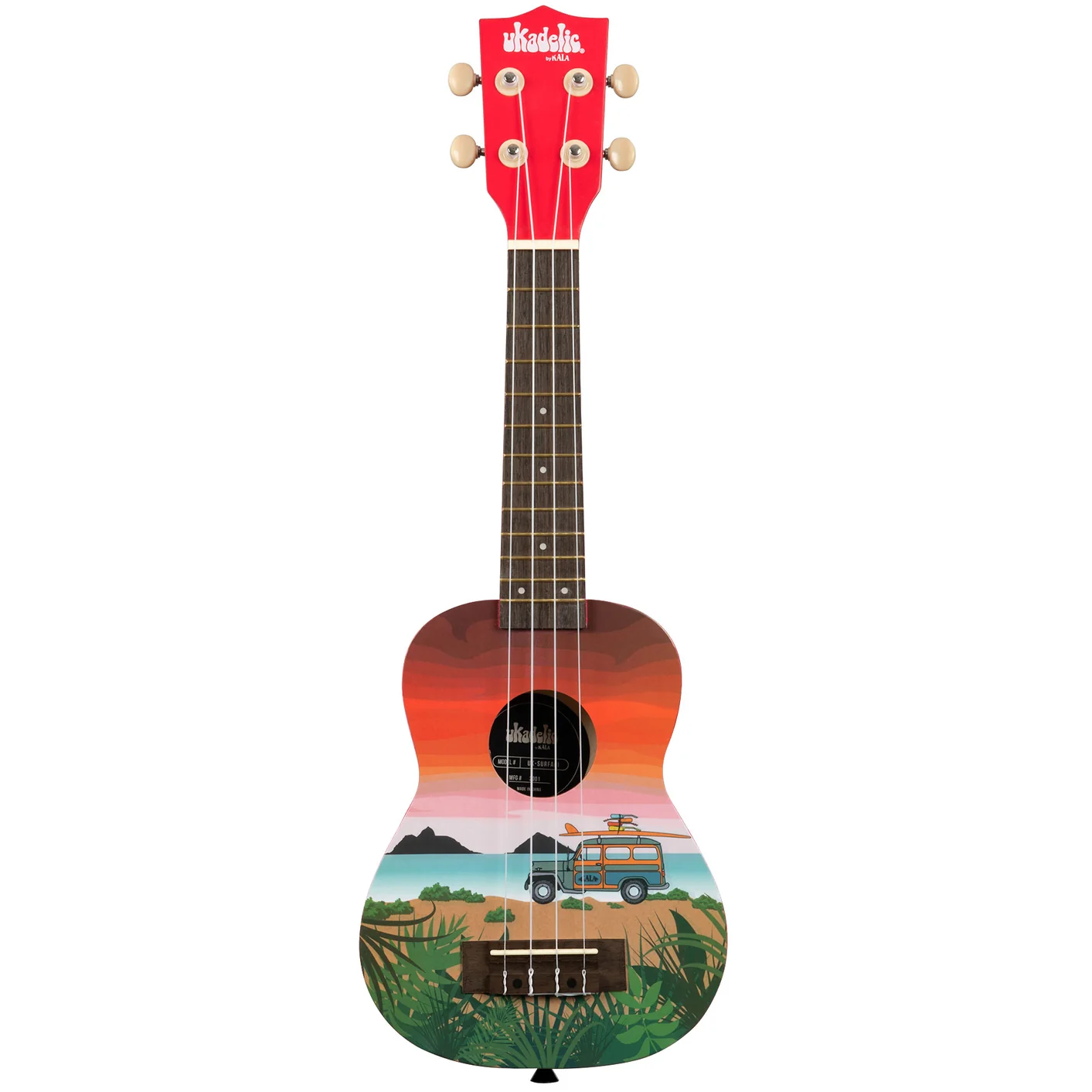 Kala Brand Surfari Ukadelic Soprano Ukulele UK-SURFARI