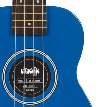 Kala Brand Soprano Ukulele & Bag Ukadelic Blue Ink