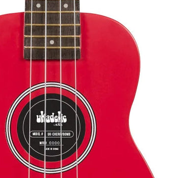 Kala Brand Ukadelic Soprano Ukulele With Bag Cherry Red