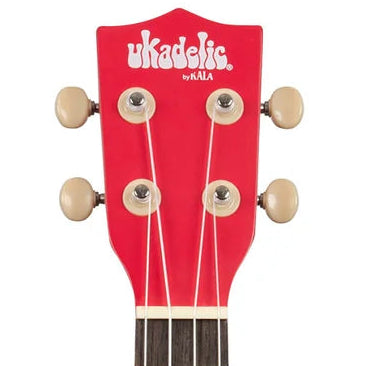 Kala Brand Ukadelic Soprano Ukulele With Bag Cherry Red