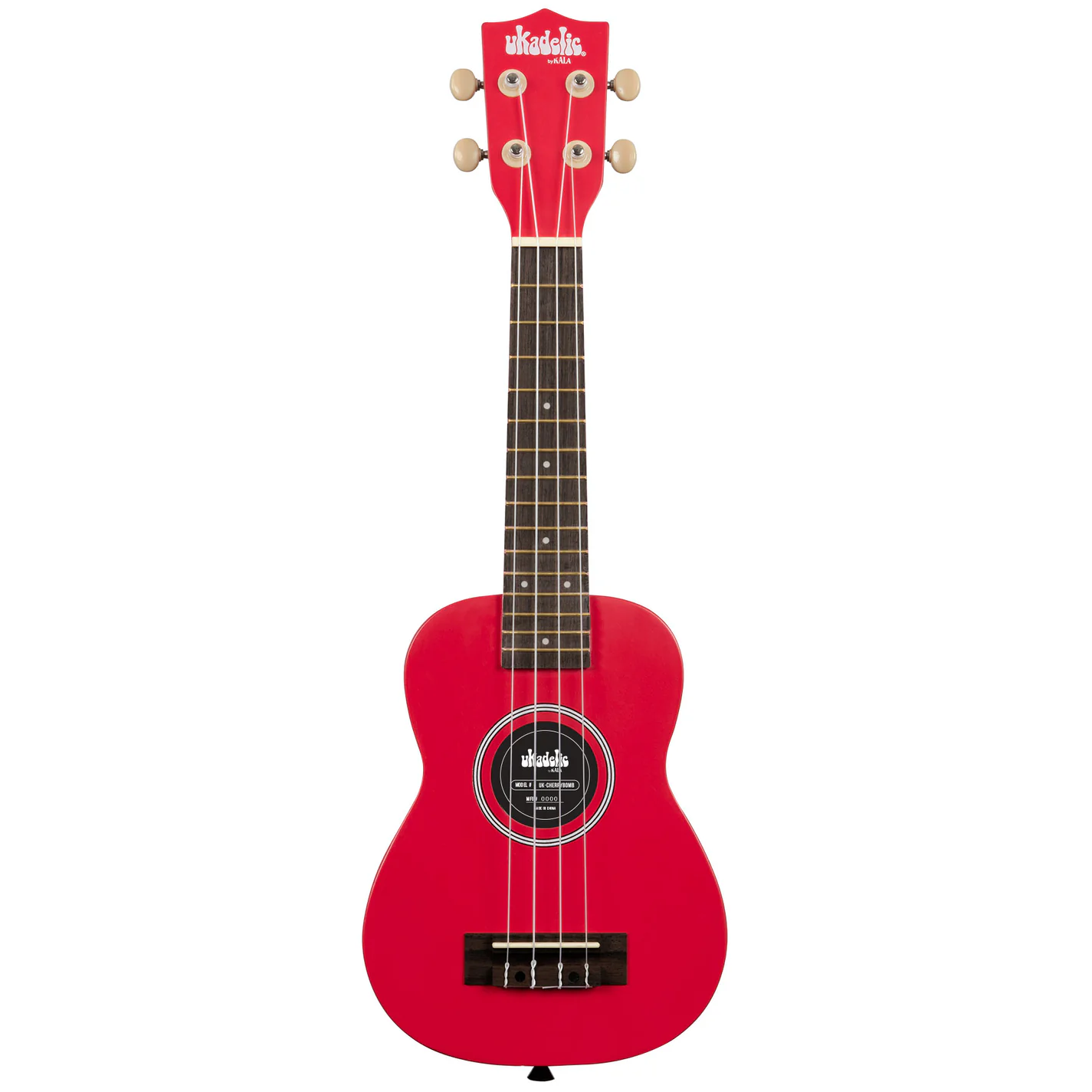 Kala Brand Ukadelic Soprano Ukulele Cherry Bomb