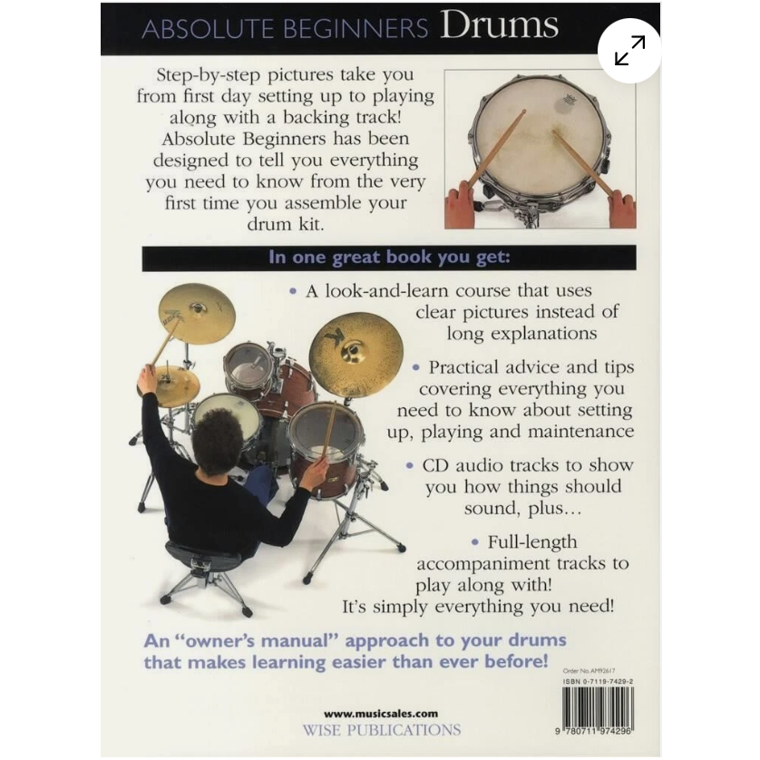 Absolute Beginners Drums Complete Picture Guide 0711974292