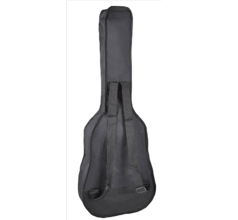 Acoustic Guitar Gig Bag With Large Pocket - Black Backpack W-00