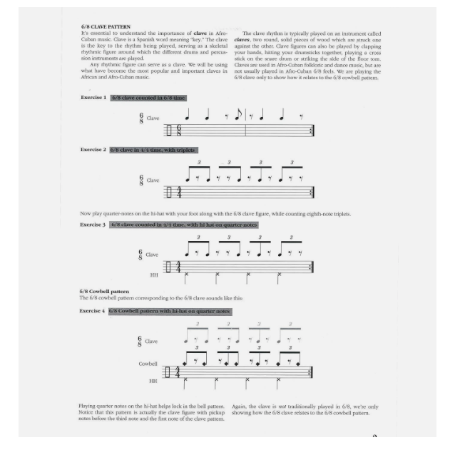 Afro-Cuban Rhythms for Drumset Book Malabe & Weiner 0897245741