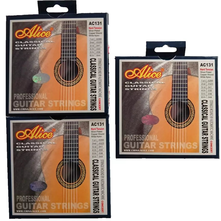 Alice Classical Guitar String 3 Set Bundle NYLON - 0.0285 - 0.044