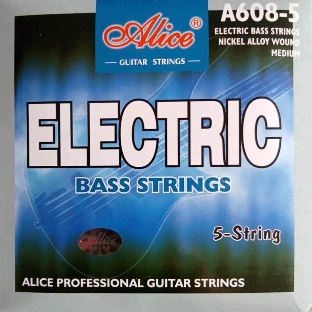 Alice Electric Bass Guitar 5 String Set .045-.130