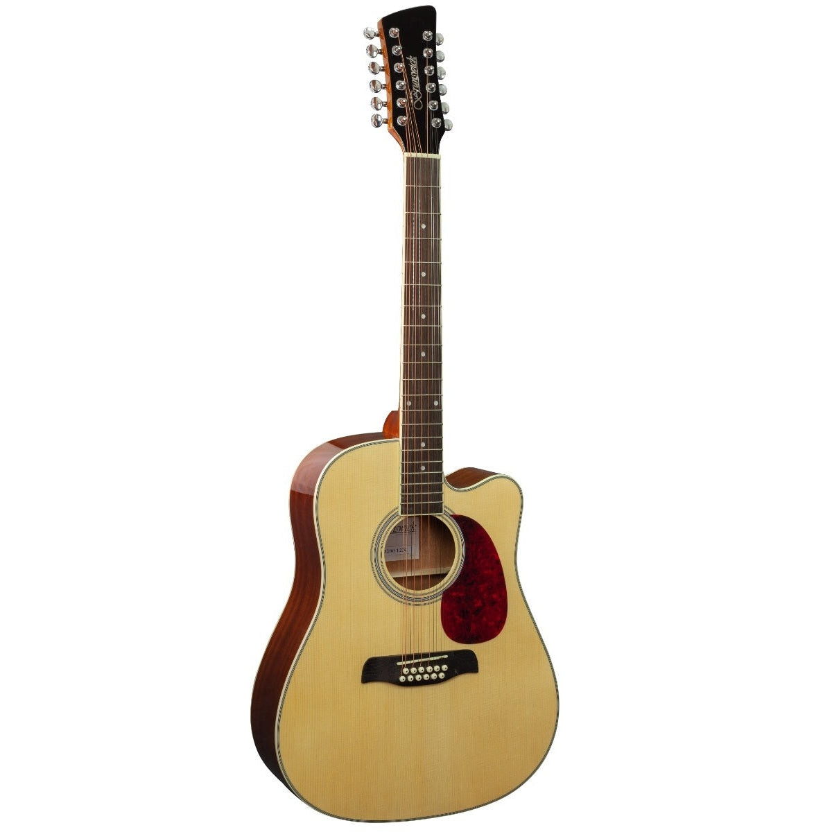 Brunswick Acoustic 12 String Cutaway Dreadnought Guitar Natural BD20012