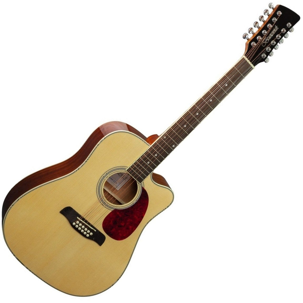 Brunswick Acoustic 12 String Cutaway Dreadnought Guitar Natural BD20012
