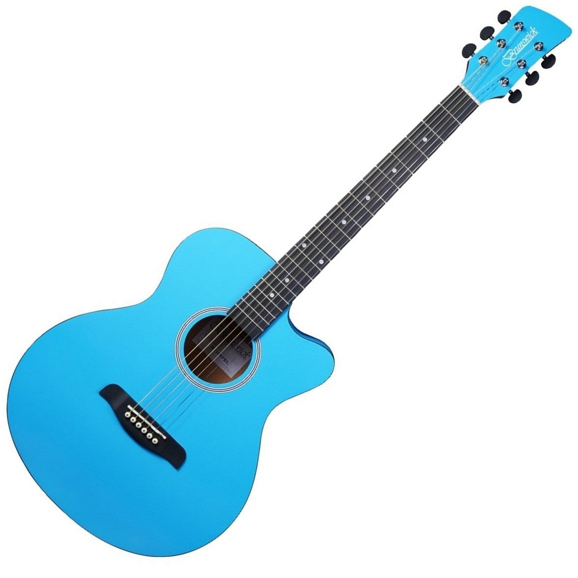 Brunswick Acoustic Guitar Grand Auditorium Cutaway Sky Blue BF100SBL